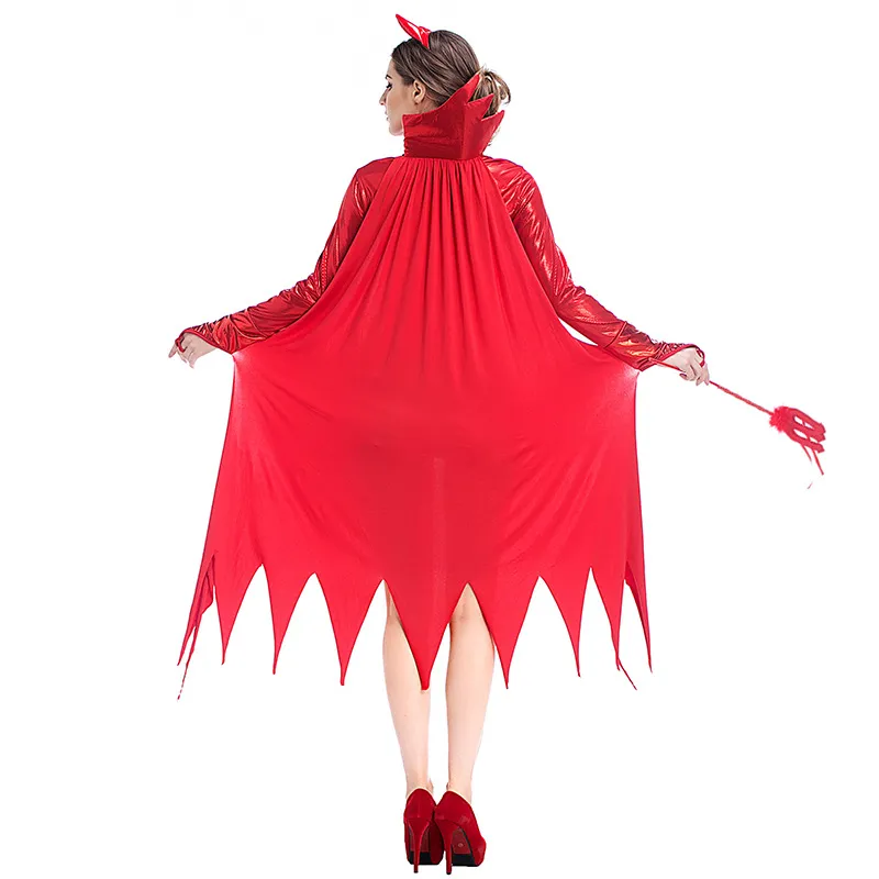 Disfraz de murciélago vampiro rojo Sexy, juego de rol de demonio, trajes de fiesta de disfraces, disfraz de diablo de Halloween, ropa de fiesta, vestido elegante