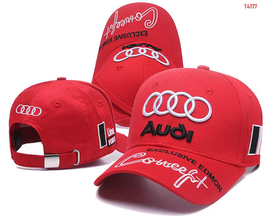 Audi Cap ADUI Kinder Baseballcap Baseballkappe Mütze grau/rot
