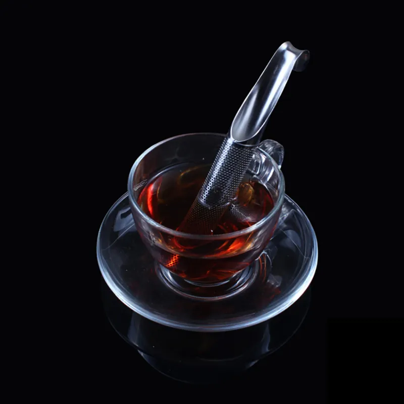 Pipe Design Tea Strainer Stainless Steel Stick Shape h Tea Filter Portable Tea Infuser Coffee Teapot Drinkware Tools