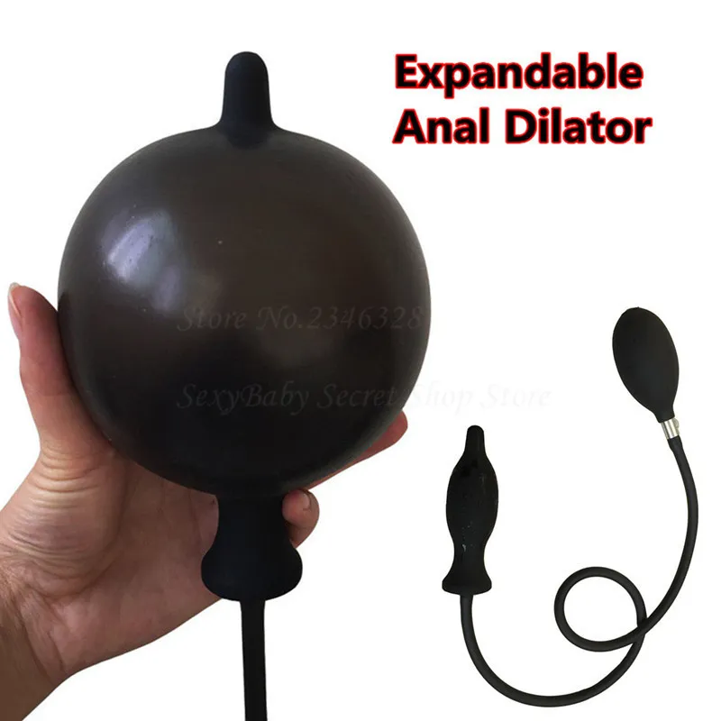 Nieuwe opblaasbare buttpluggen uitbreidbare anale dilator massager opblazen anale plug anus dildo's buttplug seksspeeltje voor mannen vrouw gay d18111502