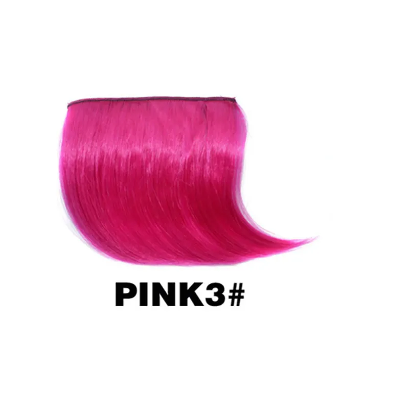Wielki Ombre Kolory Fringe Klipy Włosy Bang Styling ładne Dziewczyny Klip w przednim Bang Fringe Hair Extension Prosto Syntetyczny Włosy Bang