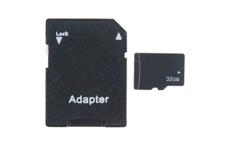 Carte TF Trans-flash de mémoire de 32 go, capacité réelle, avec adaptateur, pour téléphone portable, lecteur MP3/4, tablette PC
