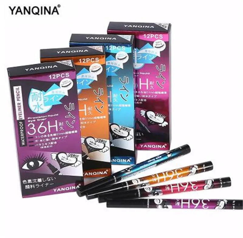 Bâton Longue Durée Shimmer liquide eyeliner Beauté Maquillage étanche Eyeliner Stylo 4 Couleurs pour choisir Crayon Pour Les Yeux Cosmétique