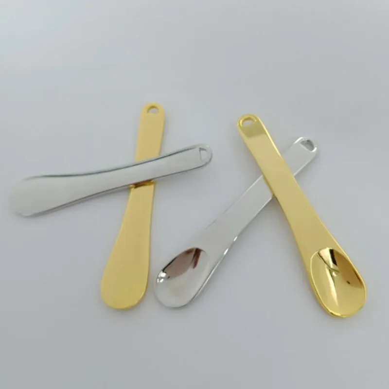 Spatules cosmétiques en métal masque facial cuillère bricolage crème pour les yeux mélange spatule Scoop outils de maquillage expédition rapide F1634