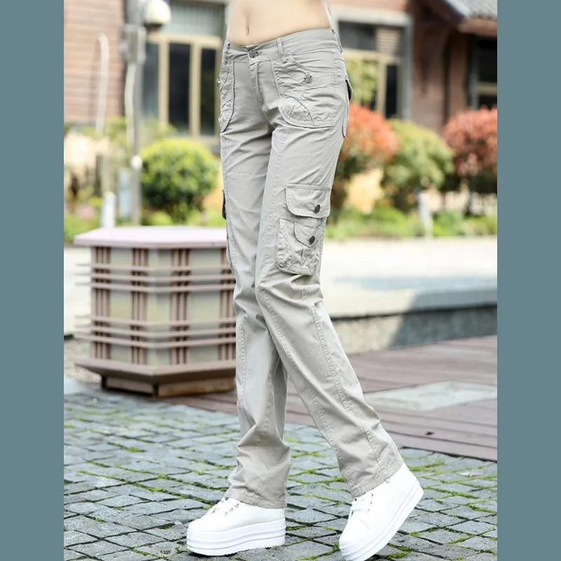 Plus Size Cotton Combat Cargo Pants With Multi Pocket Design For Womens Workout Straight Overalls Ladies Cargo Trousers Primark From Brry 20.65 DHgate.Com