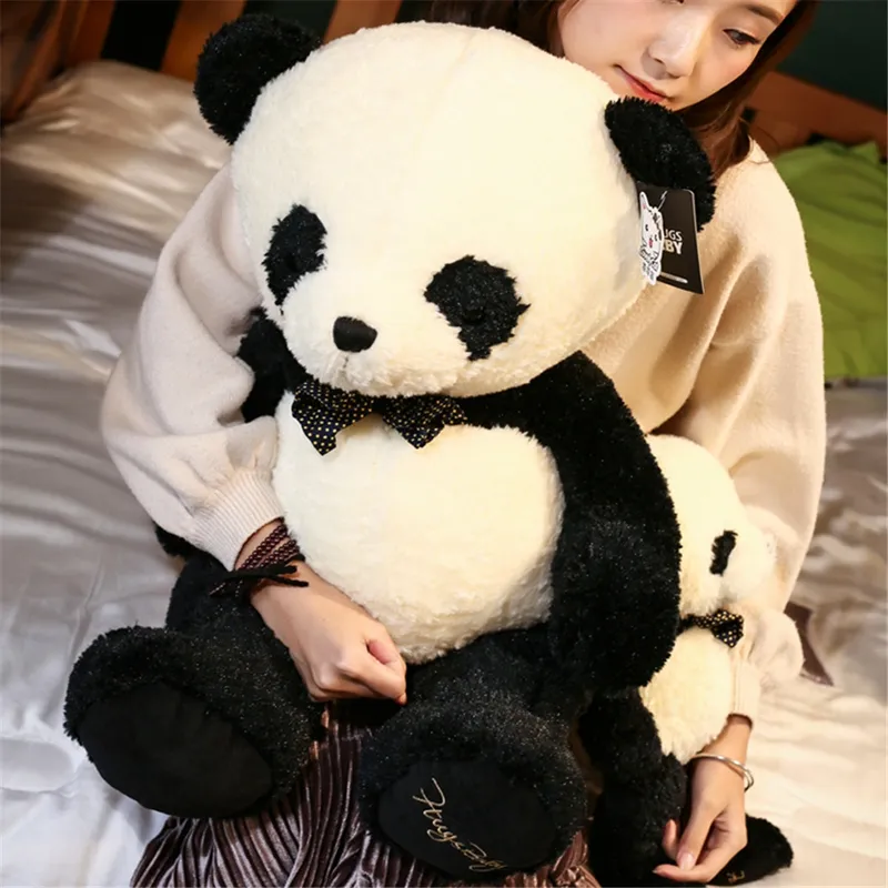 Dorimytrader cuddly soft animal panda plush doll big stuffed animals toy pillow gift for baby 60cm 80cm DY61973