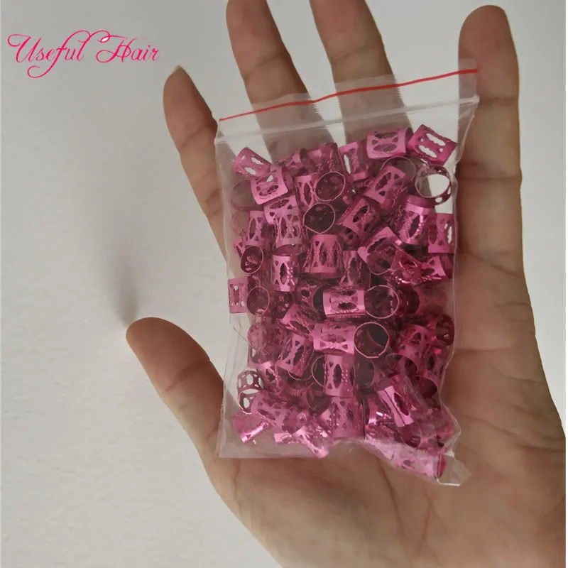Adjustable Hair Cuff Rings – 100pcs Rainbow Microbeads for Dreadlocks & Crochet Braids – Lowest Price Deal