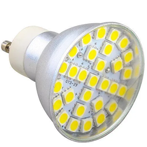 GU10 MR16 E27 29 SMD5050 LED 7W CbUlb 220V glödlampa 600-650lm aluminium varm vit