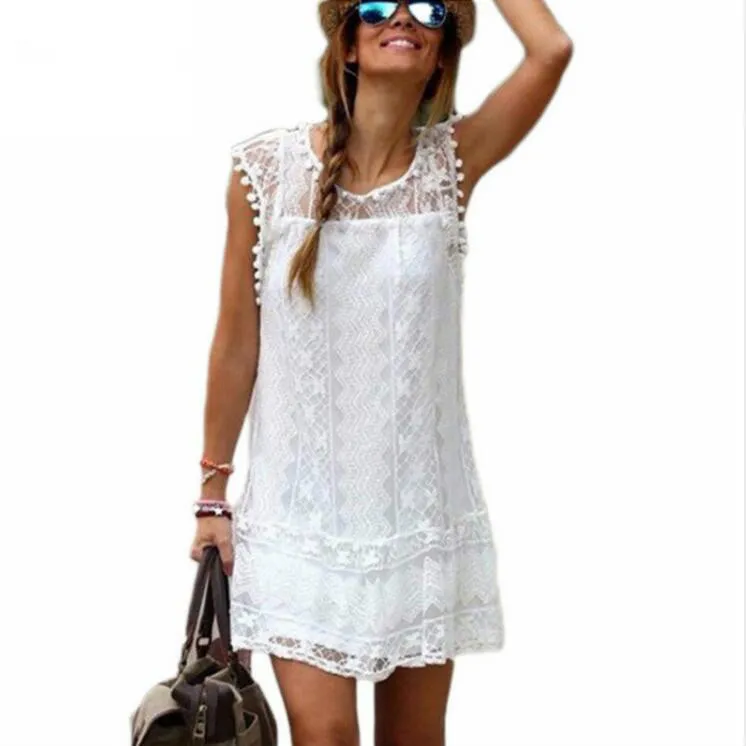 Vestito bianco corto estivo shop