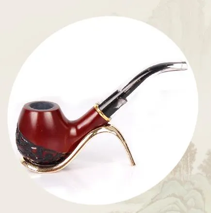赤いサンダルウッドの彫刻、白い尾、透明なタバコの口、桃の木材、手動フィルター木製穀物喫煙アクセサリー。