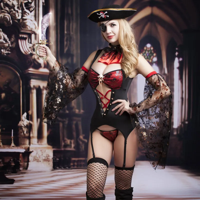 Caribbean Pirate Costume for Women Polyester Pirate Lingerie Halloween  Cosplay 9738 from Dhgate Sexy Costumes