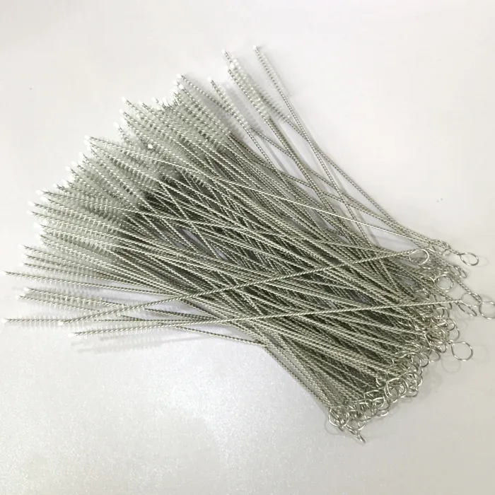 Stainless Steel Drinking Straws Cleaning Brush Pipe Tube Baby Bottle Cup Reusable Household Cleaning Tools 175*30*5mm HH7-1071