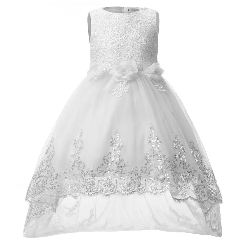 Teenage Girl Dress Flower Kids Events Party Wear Dress for Girl Wedding 8 10 12 Year Birthday Dress Children Graduation Costume218236401