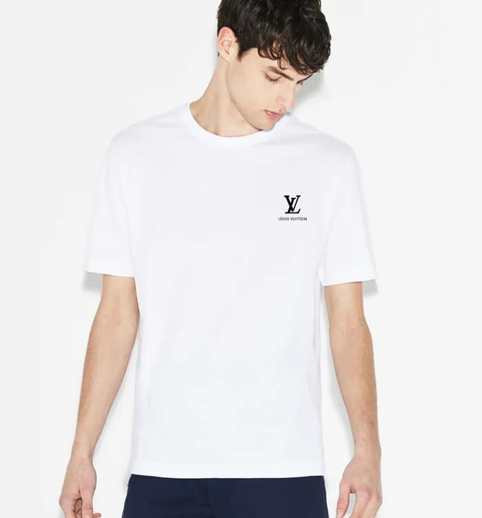 Anniv Coupon Below] NEW 2018 LOUIS VUITTON T Shirts Summer Tee  Shirt Men Solid Color Casual Short Sleeve Ladies Tees Tops Female T Shirt  #175 From Tfboys811, $17.09