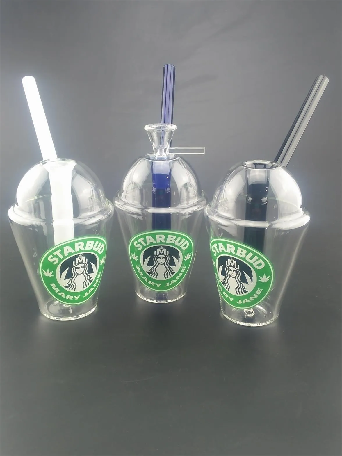 Starbucks Cup Bangs en verre 10mm mini conduites d'eau Dab Rigs et plates-formes pétrolières Bangs en verre Narguilé Accessoires pour fumer