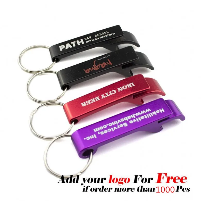 Pocket Key Chain Beer Bottle Opener Claw Bar Small Beverage Keychain Ring Can Do LOGO7583248