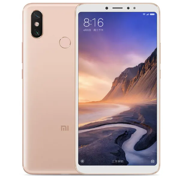 Oryginalny Xiaomi Mi Max 3 4G LTE Telefon komórkowy 4GB RAM 64GB ROM Snapdragon 636 Octa Core Android 6.9 "Pełny ekran 12.0MP 5500 mAh Identyfikator odcisków palców