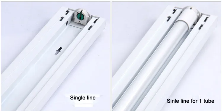 LED LINEAR FIXTURE T8 LED TUBE SUPPORT BRACKET DUSTPOSPOOD WITH COVER FIXTURE 4FT 1200mm, fri frakt