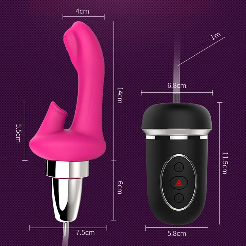 LUOGE Clitoris sucer vibrateur avec 10 gode vibrant pour point G et jouets sexuels à aspiration automatique pour femmes ventouse pompe à chatte sexe Oral6075954