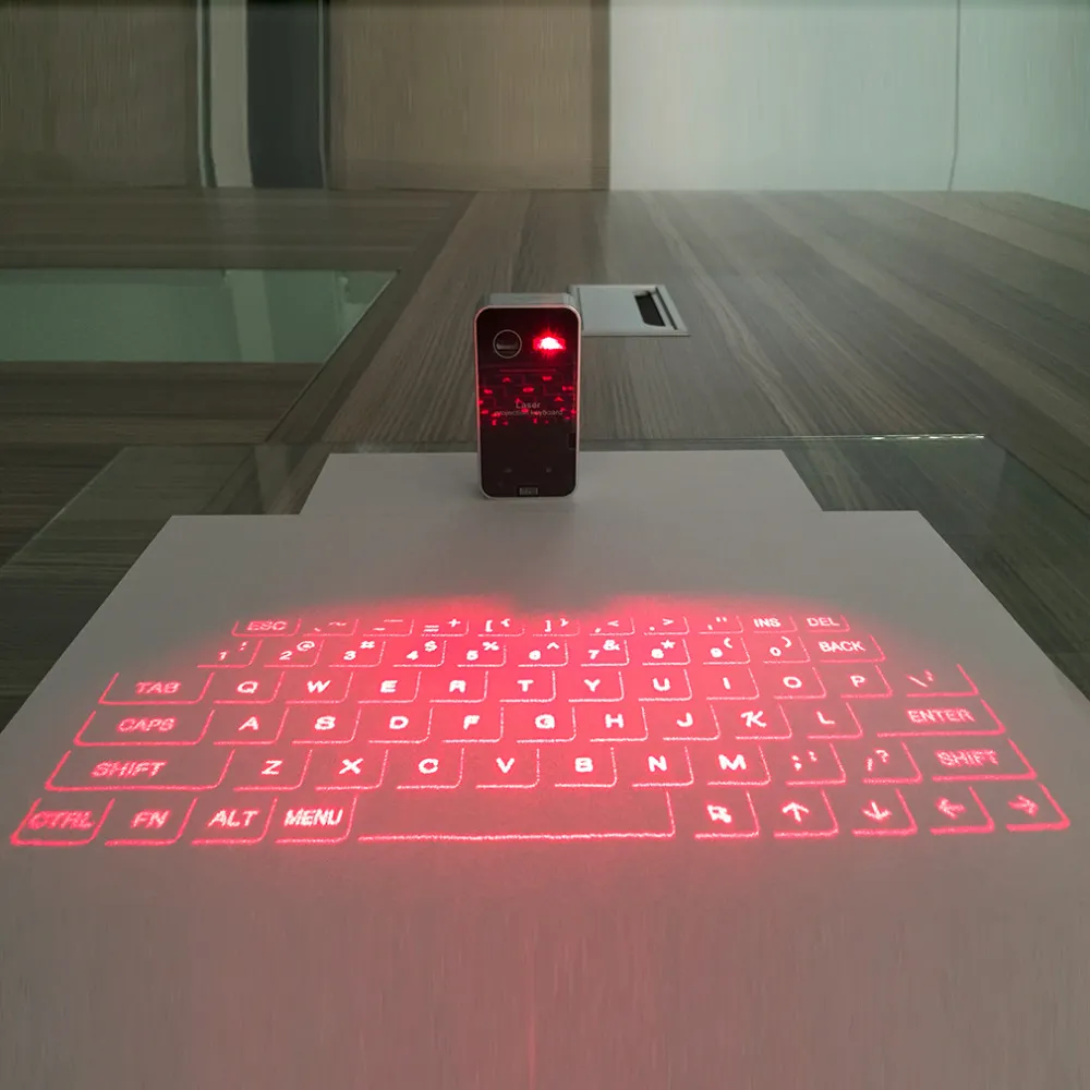 Freeshipping Mini Portable Laser Virtual Projection Keyboard And Mouse To For Tablet Pc In Stock!!