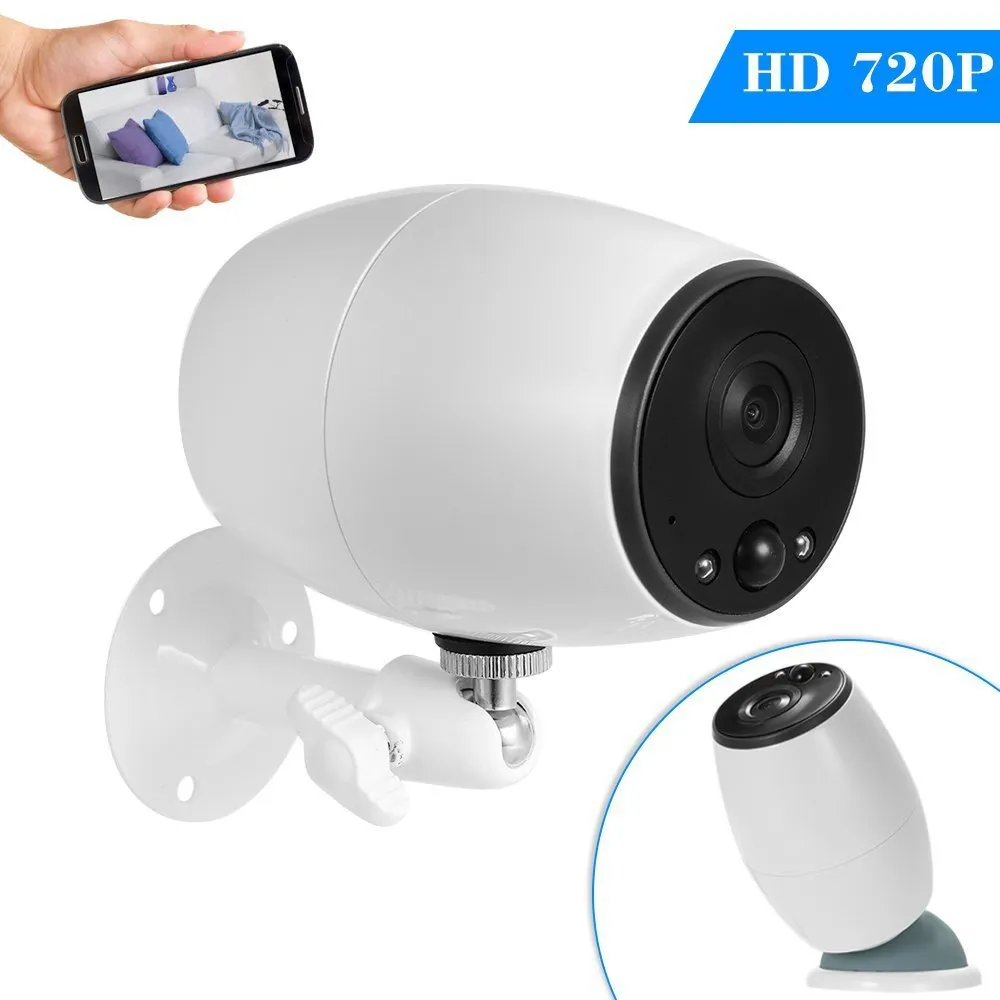 Caméra de sécurité CCTV 1.3mp 2MP 1080p 720P à moindre coût avec batterie 2 pièces