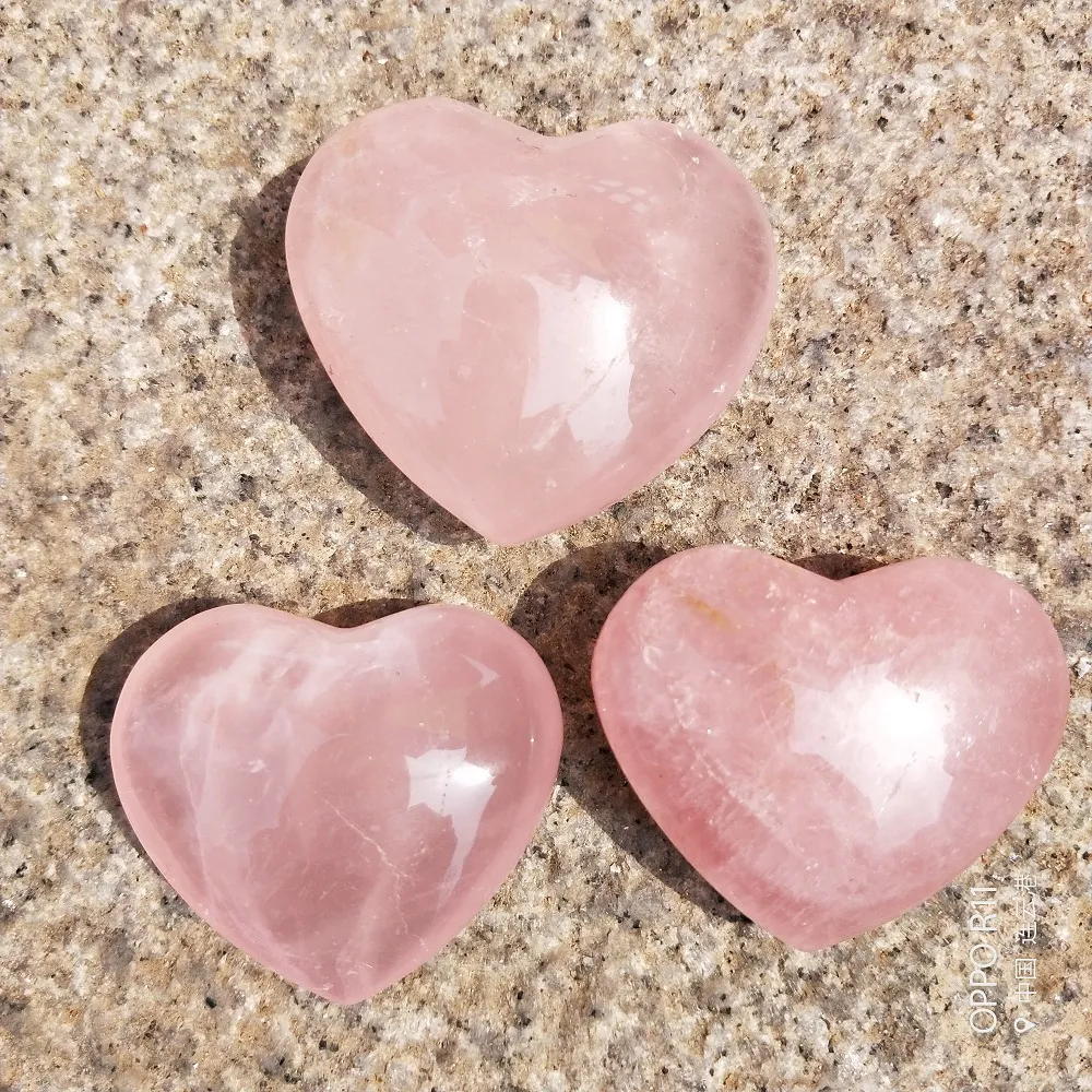 Natural Rose Quartz Heart Shaped Pink Crystal Carved Palm Love Healing  Kunzite Gemstone Lover Gife Stone Crystal Heart Gems From Dscrystal, $14.07