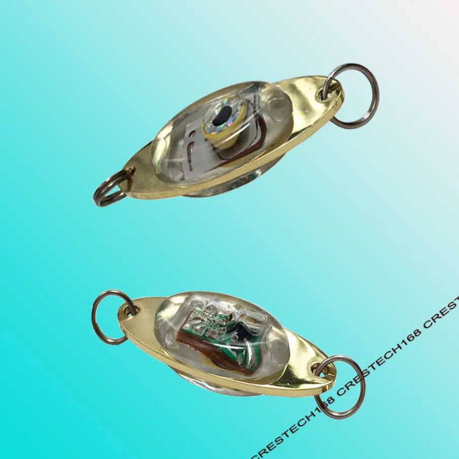 Metal VIB Electric Fishing Lure With LED Lights, Metal Spoon, And