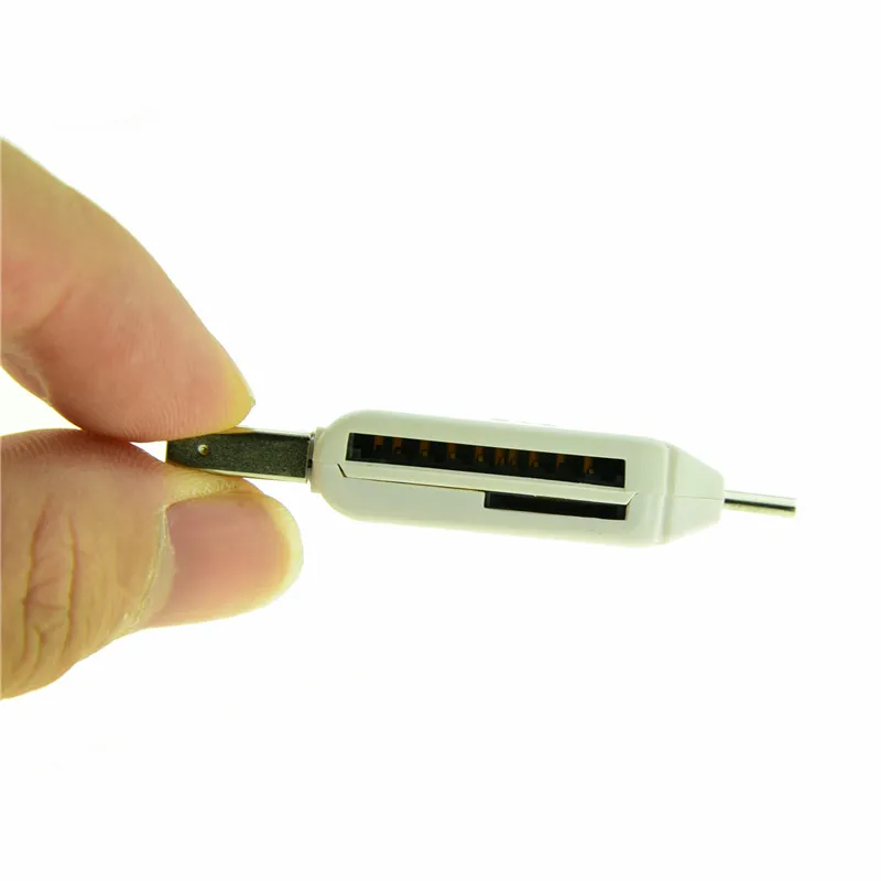 2'de 1 USB Erkek - Mikro USB Çift Yuvası Otg Adaptörü TFSD Hafıza Kartı Okuyucu Android Akıllı Telefon Tablet Samsung9191035