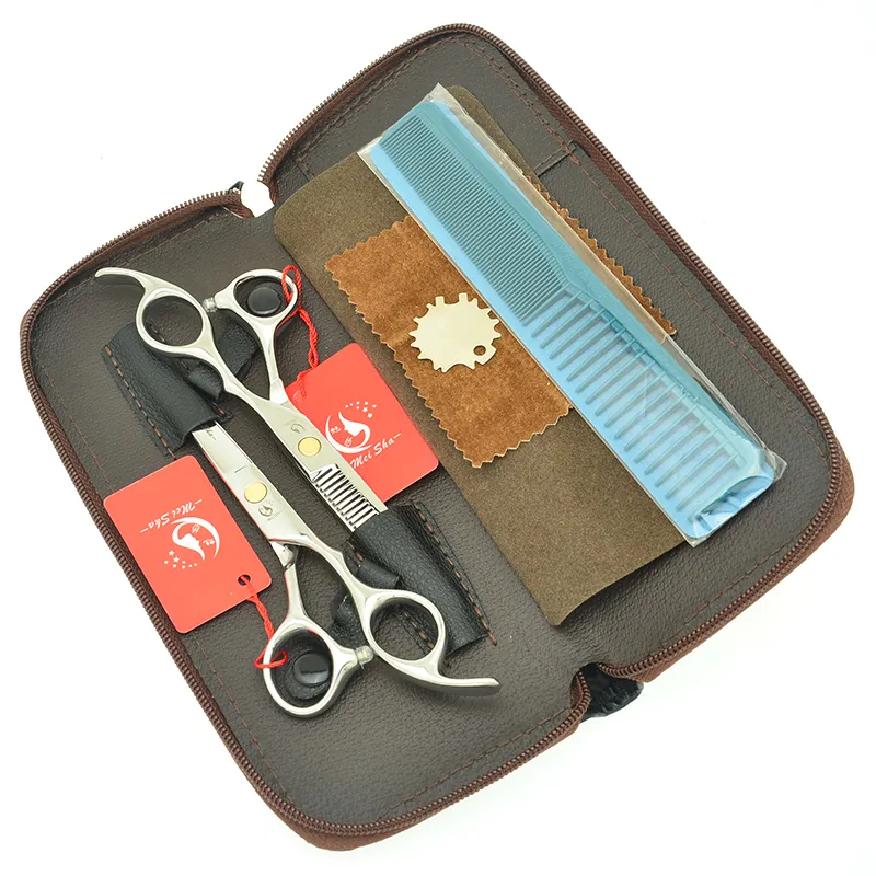 6.0 "Meisha Professional Barber Scissors Set 440C Staal Haar snijden Tijeras Dunning Shears Hair Cut Tesouras voor Salon Kappers HA0416