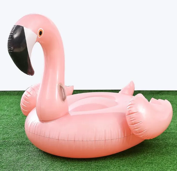 1.5M Inflatable Floats swim ring giant swanFlamingo Pool Toys Inflatable animal Swimming Pool Ride-on Floats Pool raft row Water Toy