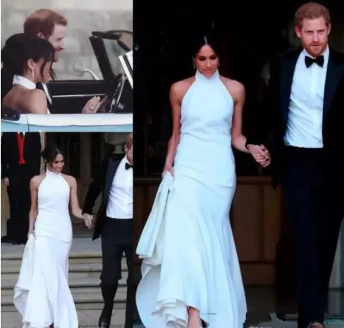 Économisez gros sur les achats en gros de Robes De Demoiselle D'honneur En  Mousseline Meghan Markle Robes De Mariée Longueur De Plancher En Mousseline 
