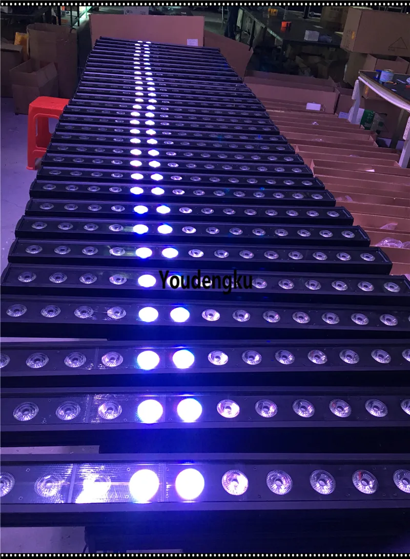 Barra de píxeles LED 5 en 1, 2 piezas, 14x15W, RGBWA, barra led para exteriores, luz de construcción para club, IP65, barra de luz LED para bañador de pared