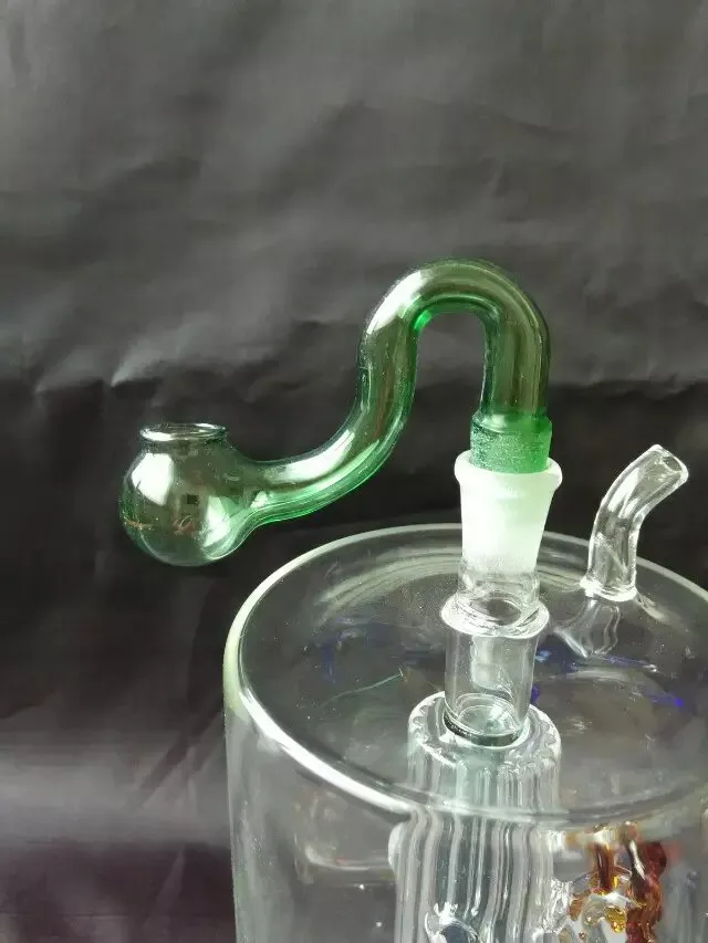 Pot sec rôti vert S accessoires de narguilé en verre en gros, accessoires de bong, livraison gratuite, grand mieux