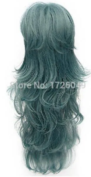 Бесплатная доставка + + + Токио упырь синий волнистые аниме парики это Сен Такацуки косплей парик с