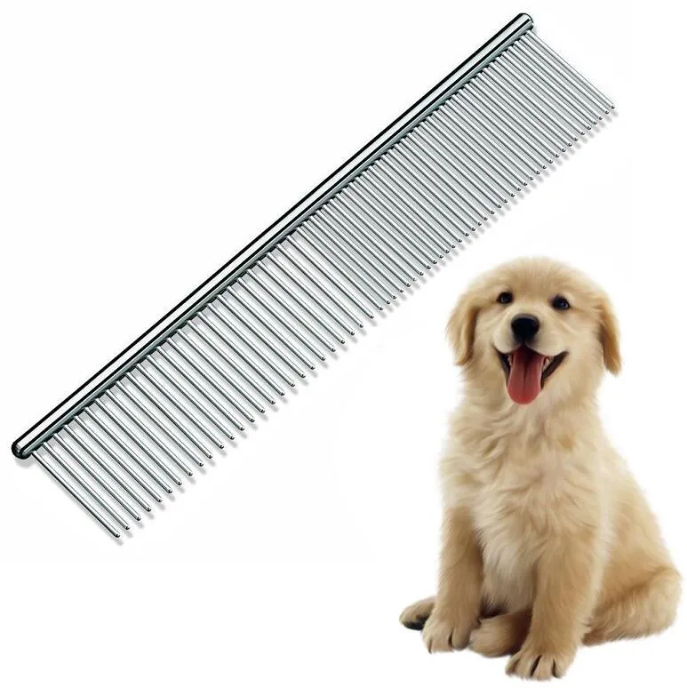 Pet Grooming Brush Comb Tools For Dog Cat Clean Cheap Brushes Pin Cat Brush Stainless Steel Dogs Comb Metal Brush Pet Product supply