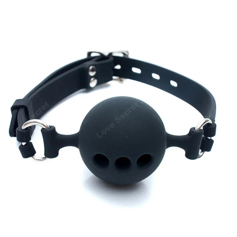 S /M Large Size Full Silicone Ball Gag for Women Adult Game Head Harness Mouth Gagged Bondage Restraints Sex Products Sex Toy