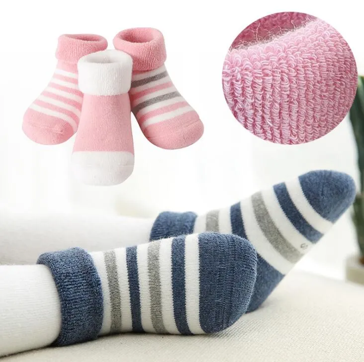 Newborn Baby Boys Girls Outdoor Warm Socks Infant Anti Slip Cotton Socks Children Warm Thick Booties Sock Kids Gift From 0 71 DHgate