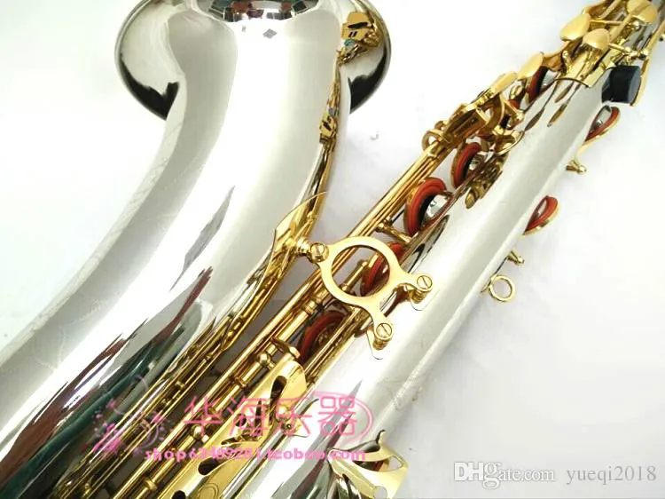 Ny Suzuki BB Tenor Brass Gold Lacquer Saxofon BB Sax Fallande Tune B c Professionella studenter Musicais Instruments Gratis frakt