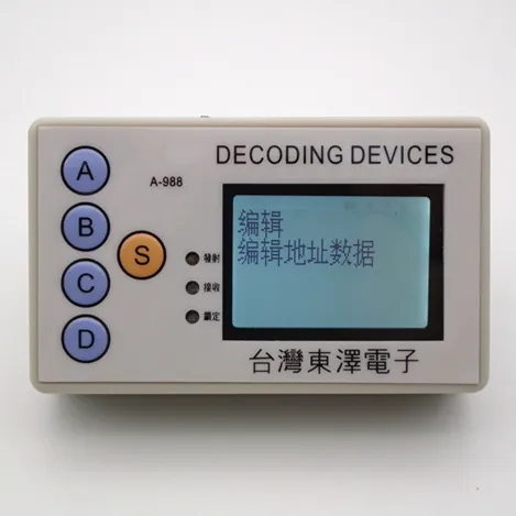 Universal remote control code Grabber pour portail NICE N8W3 M9T2 