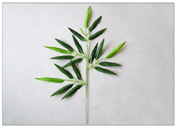 New Design Artificial Bamboo Leaf Plants Plastic Tree Branches