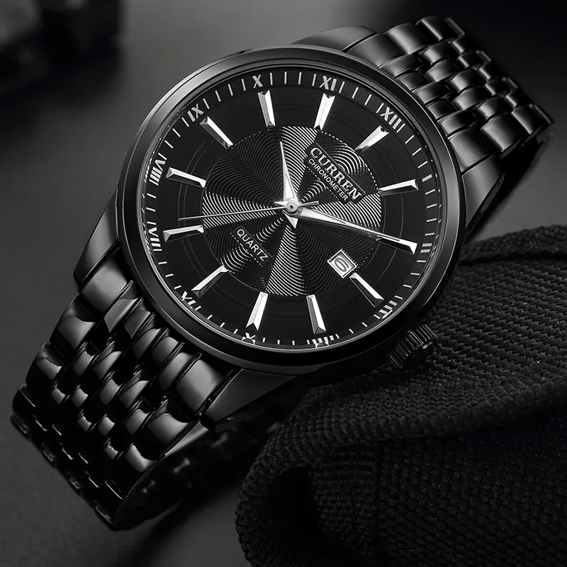 CURREN Mens Stainless Steel Xanadu Quartz Watch With Date Display 2018 Fashionable Business Timepiece For Men Perfect Gift For Him Relogio Masculino From Newlake 16.13 DHgate.Com