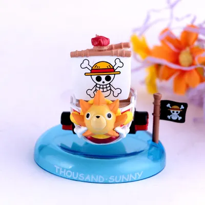 Anime One Piece Luffy THOUSAND SUNNY figura juguetes ensamblaje barco  modelo pirata barco decoración regalos coleccionables