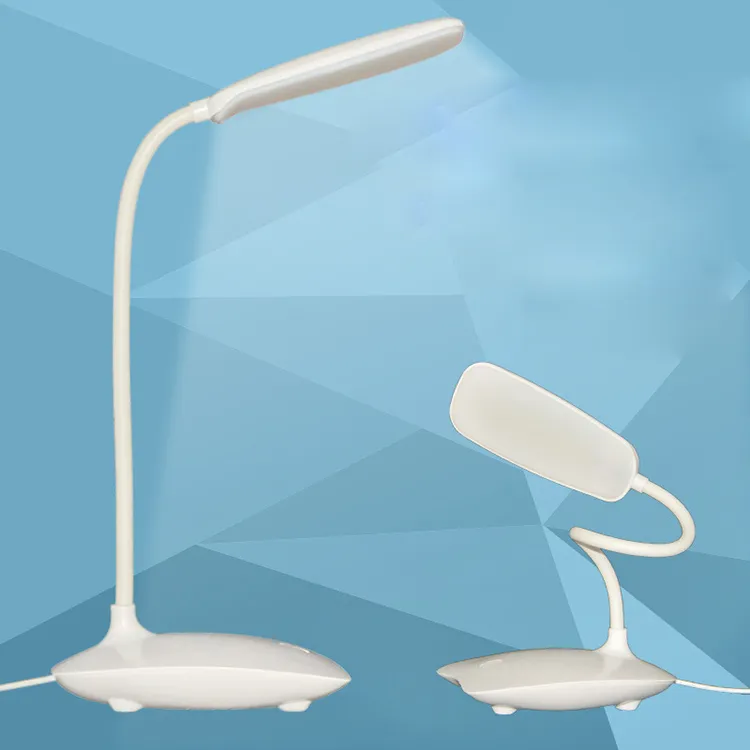 Moda Regulowany USB Rechargeable LED Lampa Stołowa Lampka Z Klipu Przełącznik Dotykowy Student Lampy Bożonarodzeniowe Światła