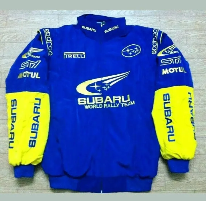 2018 Subaru Embroidery Cotton Nascar Moto Car Team Racing Jacket Suit