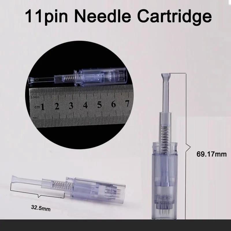 Derma Pen Microneedle 팁 11 바늘 Noven-XL 카트리지 Dermapen 2, Goldpen, Dr Dermic 스킨 케어 밝게 / 세트