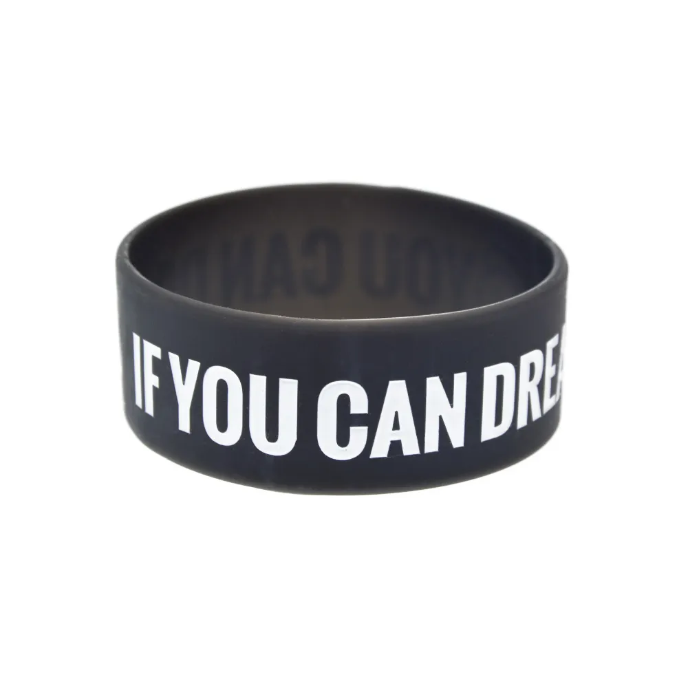 Économisez gros sur les achats en gros de Bracelets En Silicone Motivateur  Bracelet En Silicone Motivationnel Pouce De Large Cadeau Inspirant Pour 
