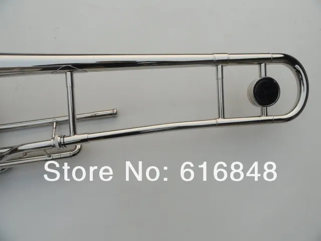 Ny ankomst 3 nyckel BB Tenor Trombone 85 Alloy Koppar Högtalare Nickelpläterad yta Musikalier Instrument Gratis frakt med fall