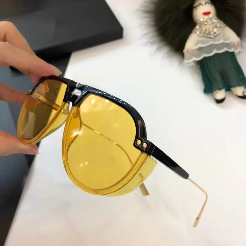 90 Duo Ny högkvalitativ designer Kvinnors solglasögon män solglas med steampunk solglasögon pilot ram lunette de soleil 20188258914