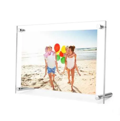 Acrylic Photo Frame Metal Screw Photo Frame Sign display PF002