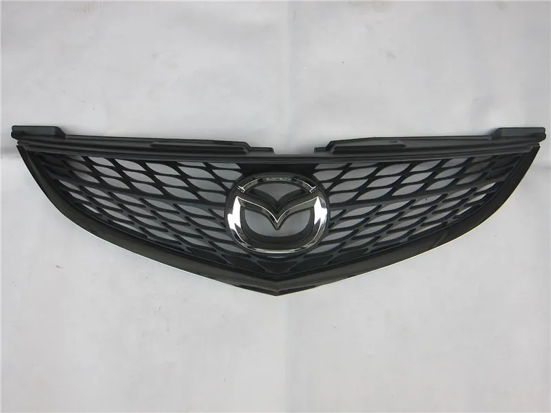 Front Bumper Radiator Grille med Emblem Badge Halter för Mazda 6 2007-2008 GH STD Typ GS1D-50-710